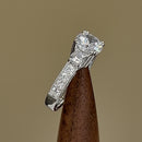 Sterling Silver 2.0 ct. CZ Engagement Ring
