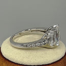 Sterling Silver 3 Stone CZ Engagement Ring