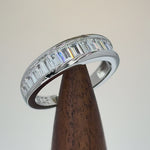 Sterling Silver Baguette Channel CZ Ring