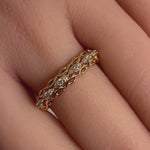 Sterling Silver Gold-Plated CZ Ring