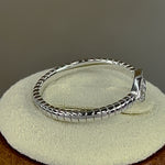 Sterling Silver Aqua Blue Stone Evil Eye CZ Ring