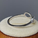 Solid 14K White Gold Infinity Ring