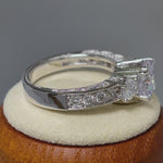 Sterling Silver 2.0 ct. CZ Engagement Ring