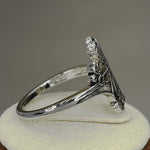 Sterling Silver Antique Cross Ring
