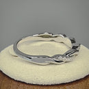 Sterling Silver Braided CZ Ring