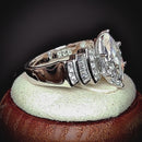 Sterling Silver Marquise CZ Engagement Ring