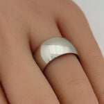 Sterling Silver Wedding Band 10mm