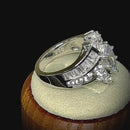 Sterling Silver Marquise CZ Engagement Ring