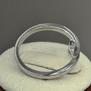 Sterling Silver Curved Line Ring