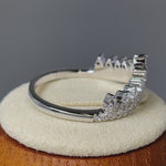 Sterling Silver CZ  Crown Ring