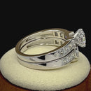 Sterling Silver 2-Piece CZ Engagement Ring