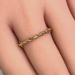 Solid 14K Gold Twist Ring