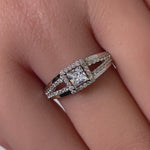 Sterling Silver Princess-Cut CZ Ring