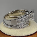 Sterling Silver 2-piece Engagement Set CZ Ring