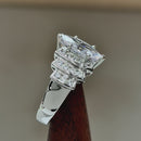 Sterling Silver Marquise CZ Engagement Ring