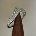 Sterling Silver CZ  Crown Ring