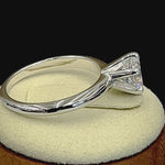 Sterling Silver Solitaire CZ Engagement Ring