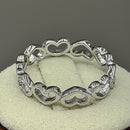 Sterling Silver Multiple Heart Ring