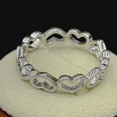 Sterling Silver Multiple Heart Ring