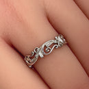 Sterling Silver Vines Band Ring