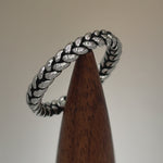 Sterling Silver Braided Stackable Ring