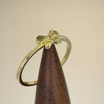 Solid 14K Yellow Gold Dainty Butterfly Ring