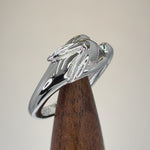 Sterling Silver Rabbit Black CZ Ring