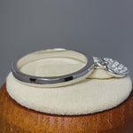 Sterling Silver Dangling Heart CZ Ring