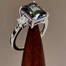 Sterling Silver Mystic Rainbow CZ Ring