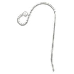 Sterling Silver Earwire 1.5mm - QTY 12