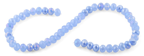 10mm Lavender Faceted Rondelle Crystal Beads
