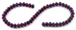 10mm Purple Faceted Rondelle Crystal Beads