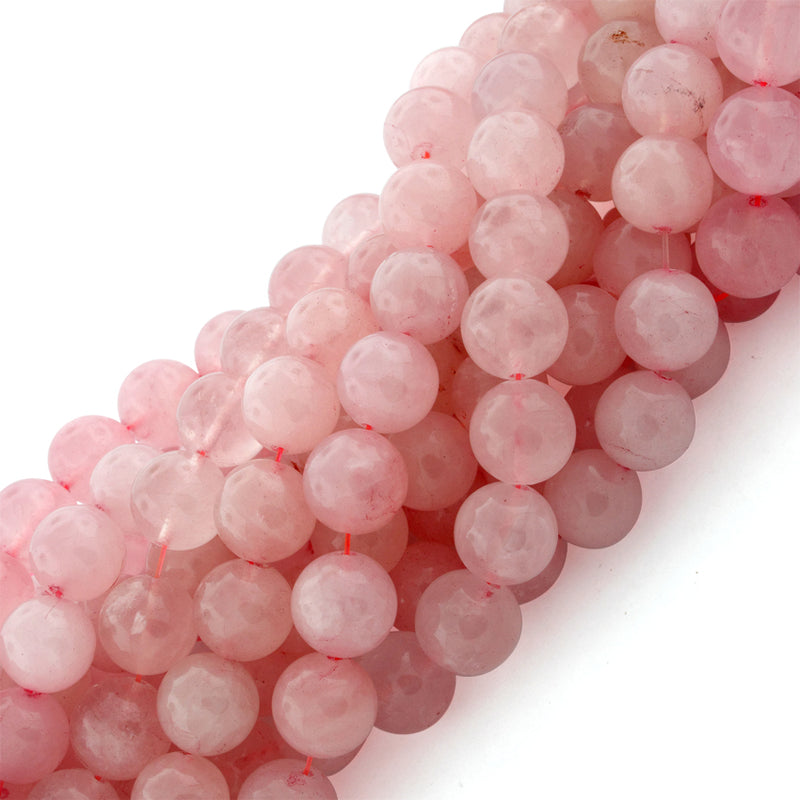 10mm Round Rose Quartz Gem Stone Beads