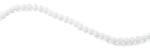 10mm White Faceted Rondelle Crystal Beads