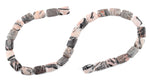 10x14MM Pink Zebra Jasper Rectangular Gemstone Beads