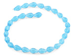 10x15mm Turquoise Drop Faceted Crystal Beads