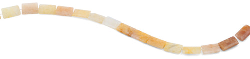 10x15mm Yellow Jade Rectangular Beads