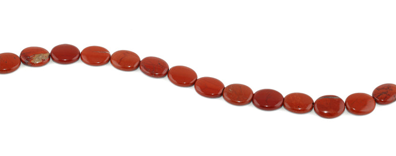11x14MM Red Stripe Jasper Oval Gemstone Beads