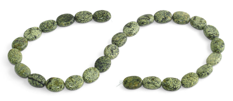 11x14MM Russian Jade Puffy Oval Gemstone Beads