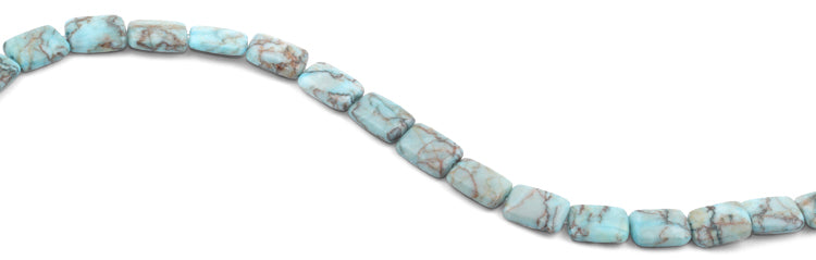 11x15mm Turquoise Jasper Stone Rectangular Beads
