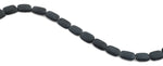 12x17mm Frosted Blackstone Rectangular Beads