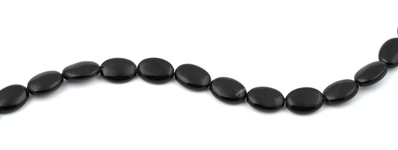 13x18MM Black Agate Oval Gemstone Beads