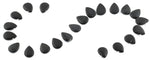 13x18MM Frosted Blackstone Gemstone Beads