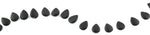 13x18MM Frosted Blackstone Gemstone Beads