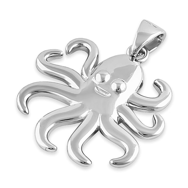 Sterling Silver Octopus Pendant