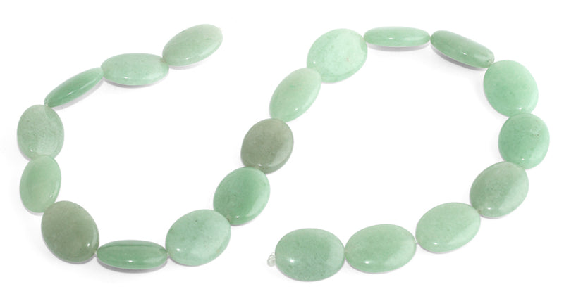 15x20MM Green Aventurine Oval Gemstone Beads