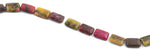 15x20mm Red Turtle Jasper Rectangular Beads