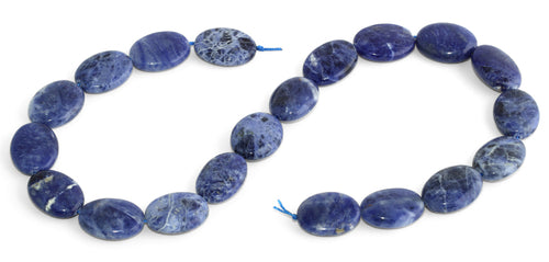 15x20MM Sodalite Oval Gemstone Beads