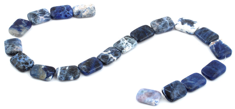 15x20mm Sodalite Rectangular Beads