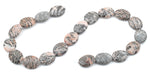 16x20MM Pink Zebra Jasper Oval Gemstone Beads